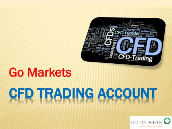 Learn CFD Trading Account with Go Markets