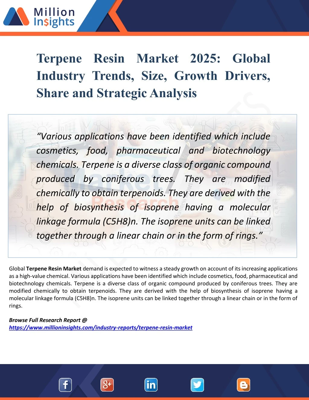 terpene resin market 2025 global industry trends