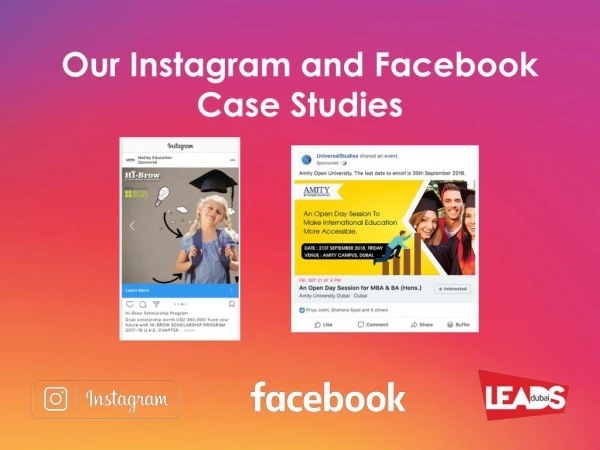Facebook & Instagram Case Studies