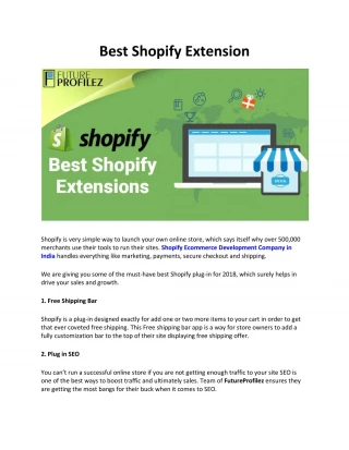 Best Shopify Extension - slide 1