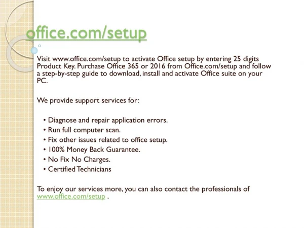 office com setup