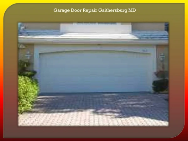 Garage Door Repair Gaithersburg MD