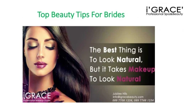 Best Beauty Tips For Brides