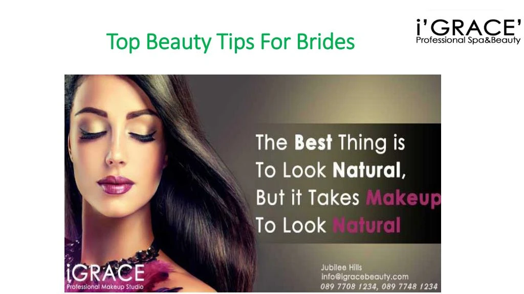 top beauty tips for brides