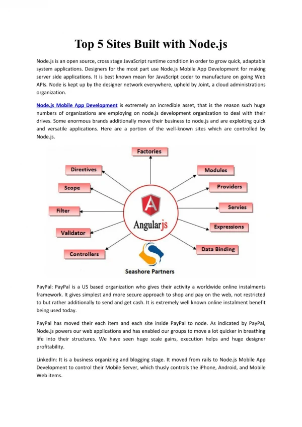 Top 5 Sites Built with Node.js | Seashore Partners