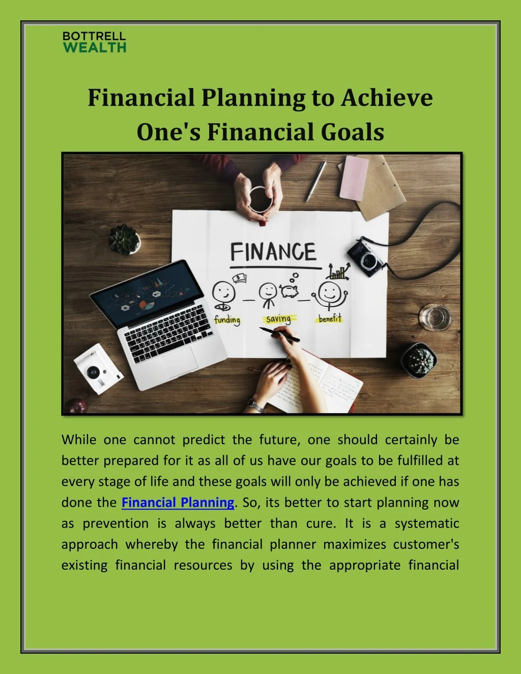 financial planning to achieve one s financial