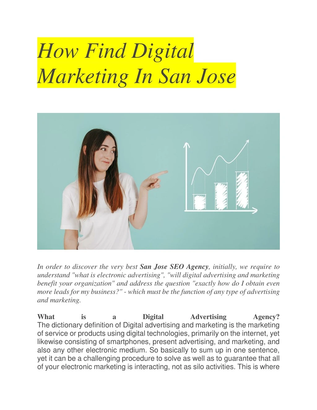 how find digital marketing in san jose