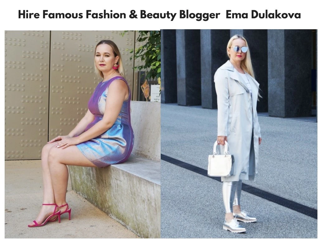 hire famous fashion beauty blogger ema dulakova