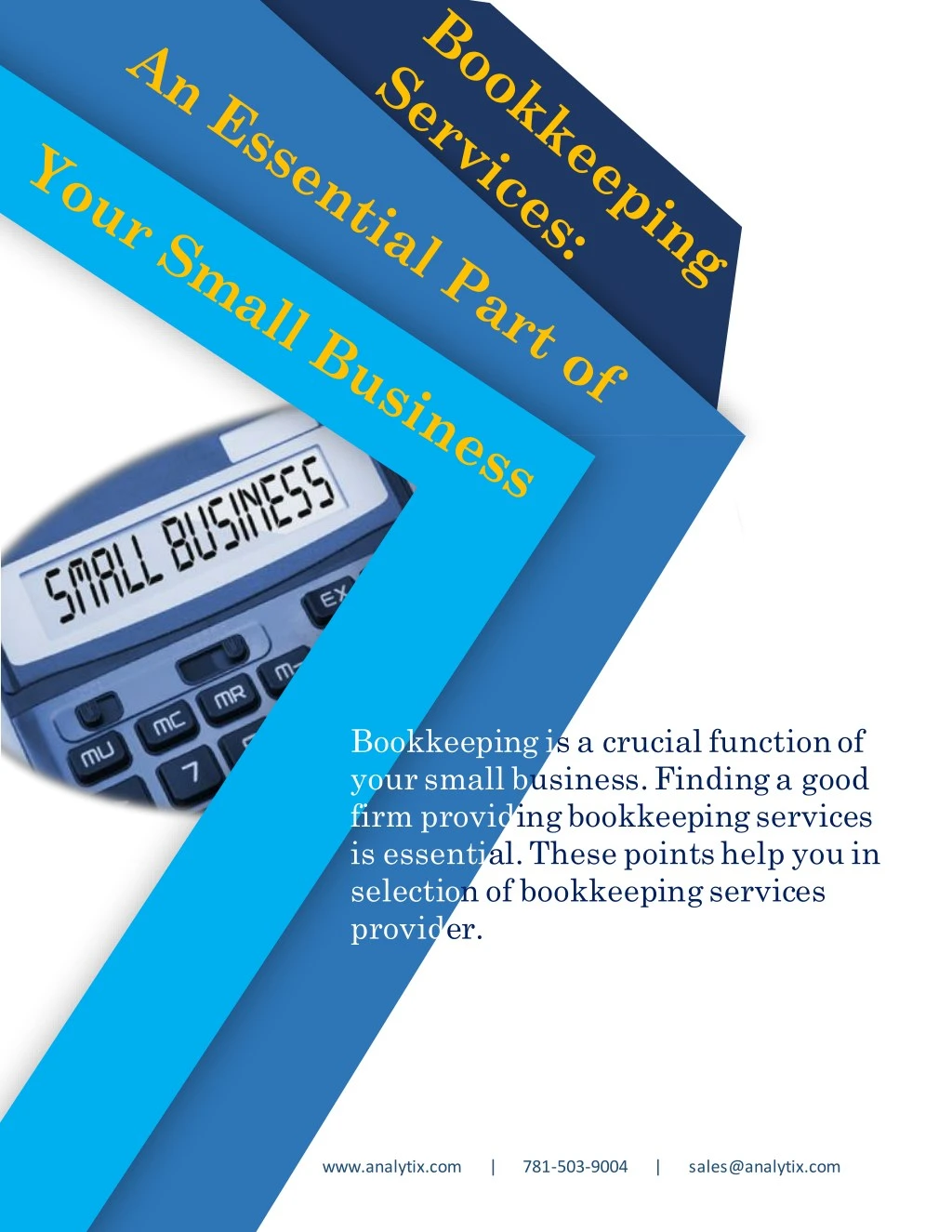 bookkeeping is a crucial function of your small