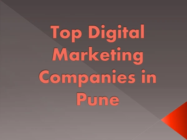 Top Digital Marketing Companies in Pune