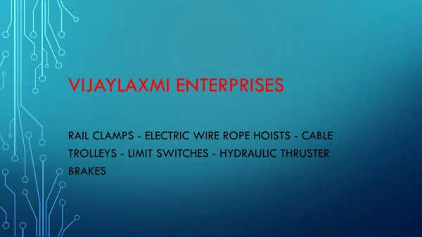 Cable Trolley Manufacturers - Vijaylaxmi Enterprises