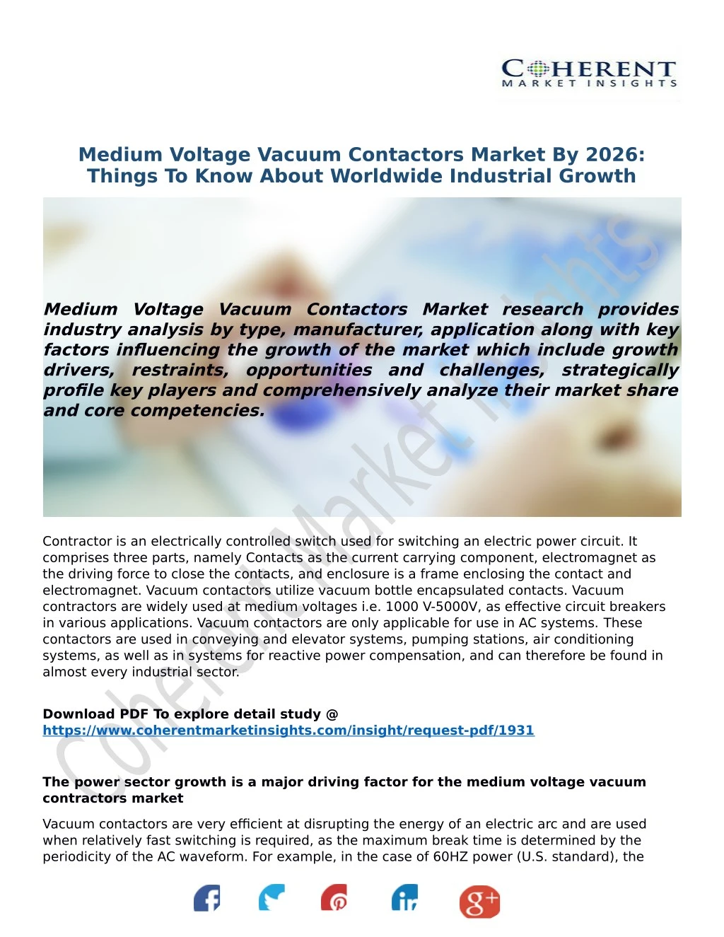 medium voltage vacuum contactors market by 2026
