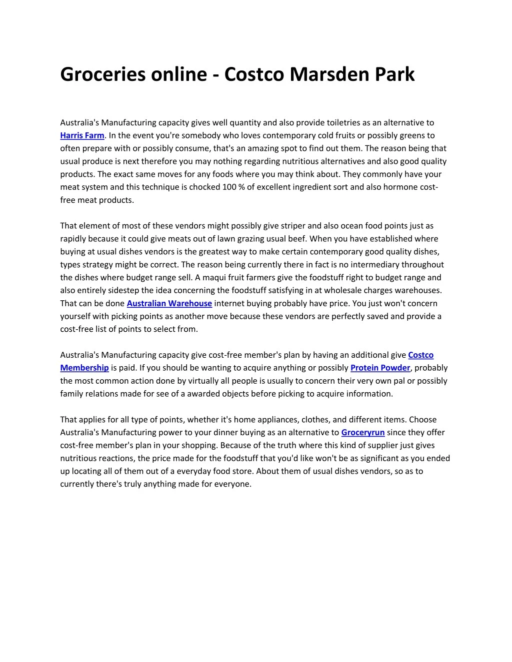 groceries online costco marsden park