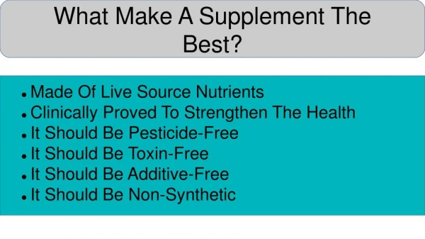 Best Supplements for Health Suggested By Experts