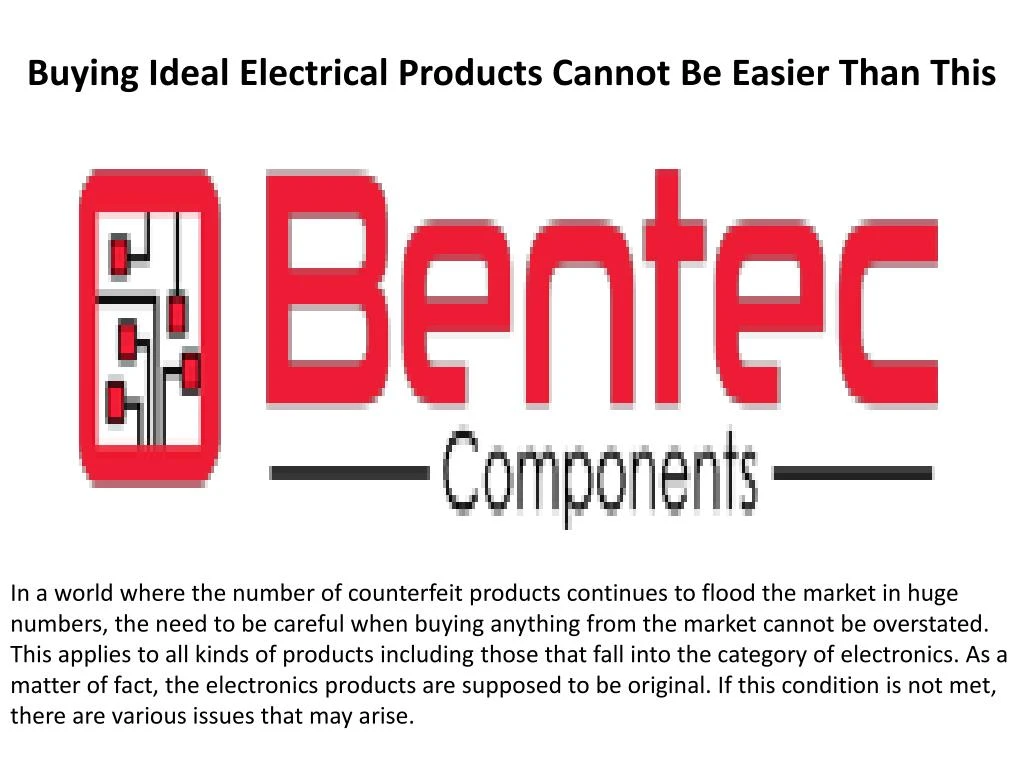 buying ideal electrical products cannot be easier