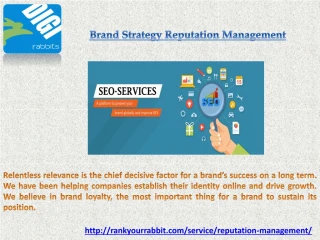 Brand Strategy Reputation Management - slide 1
