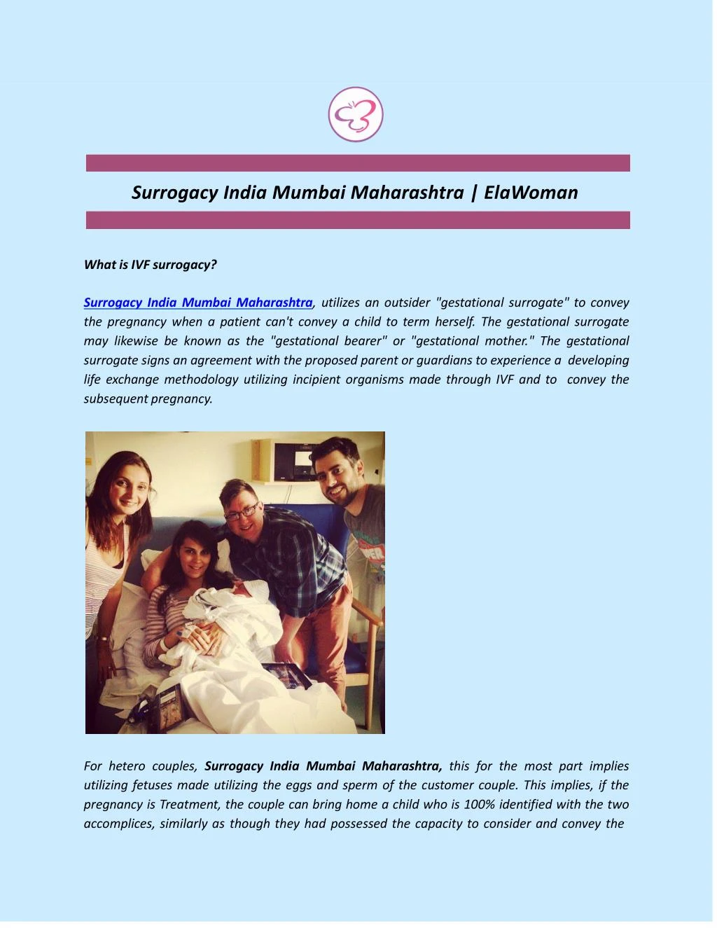surrogacy india mumbai maharashtra elawoman