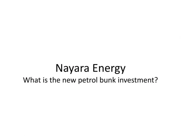 What is the new petrol bunk investment?