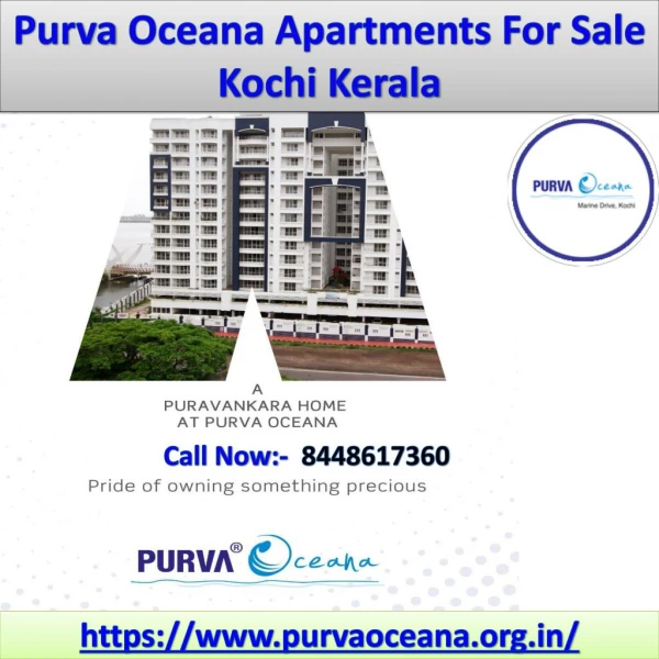 Purva Oceana 3 BHK luxury apartments for sale in Marine Drive, Kochi