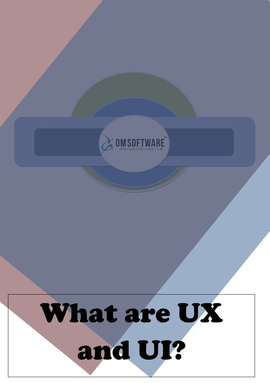what are ux and ui
