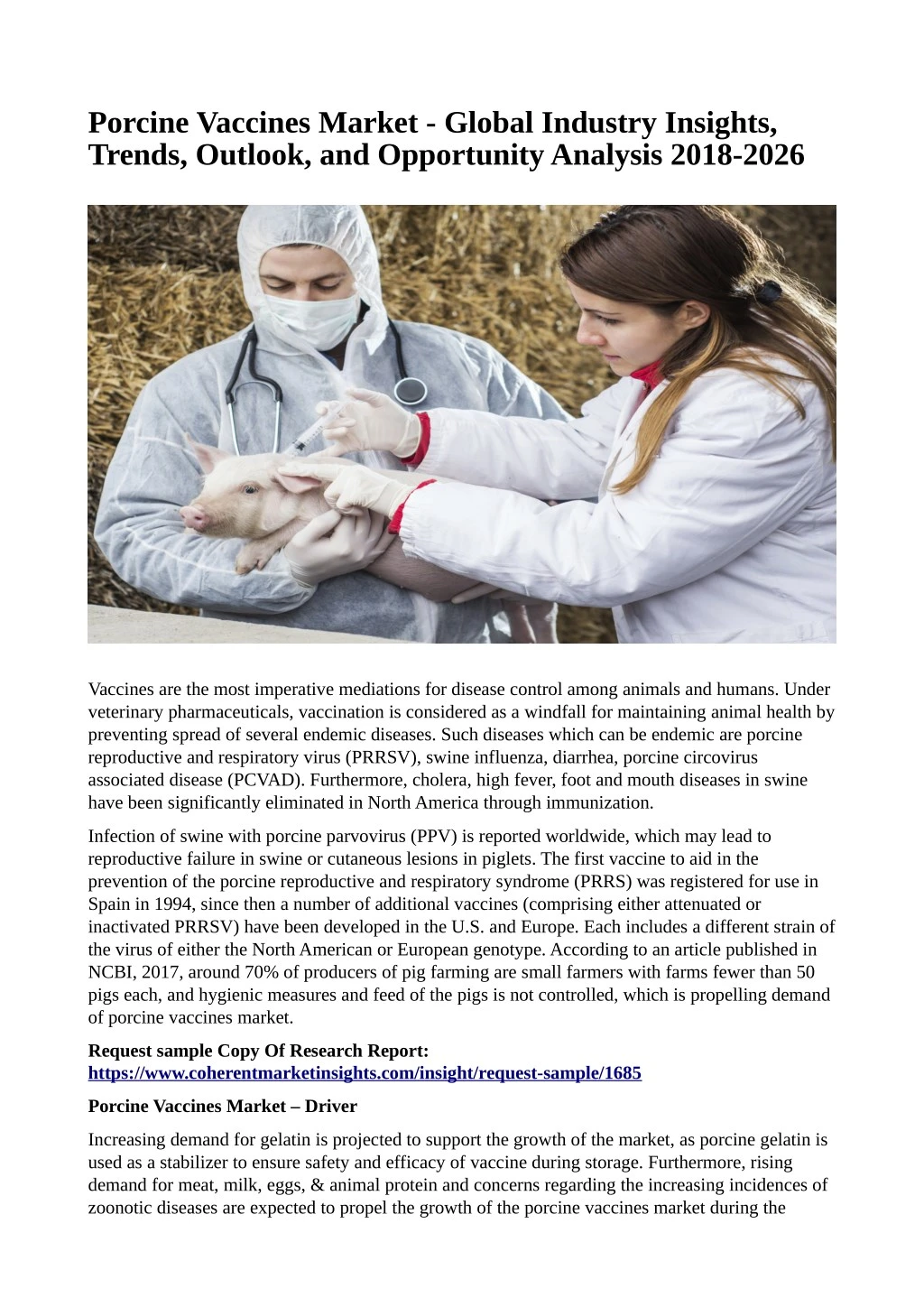 porcine vaccines market global industry insights