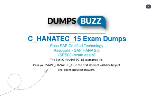 SAP C_HANATEC_15 Dumps Download C_HANATEC_15 practice exam questions for Successfully Studying