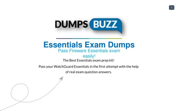 Valid Essentials Exam VCE PDF New Questions