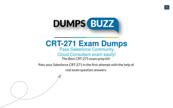 Updated CRT-271 Dumps Purchase Now - Genius Plan!
