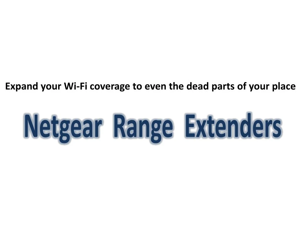 netgear range extenders