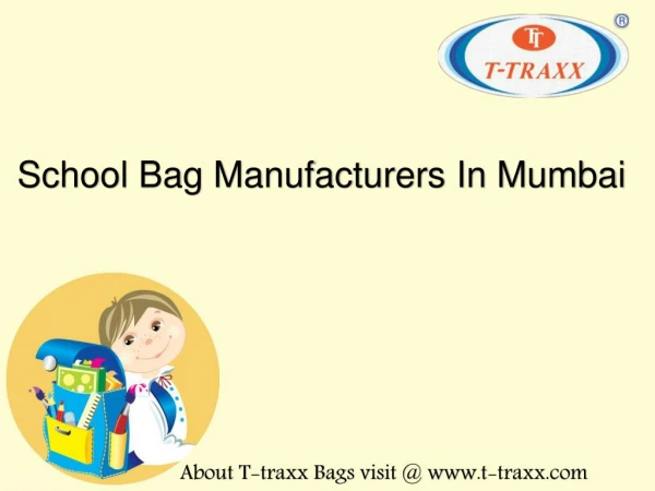 School Bag Manufacturers In Mumbai