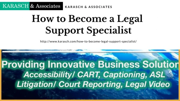 How to Become a Legal Support Specialist