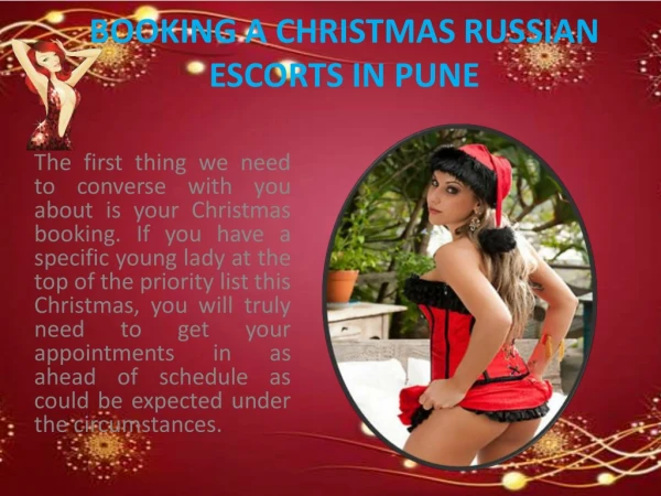 BOOKING A CHRISTMAS RUSSIAN GIRLS IN PUNE