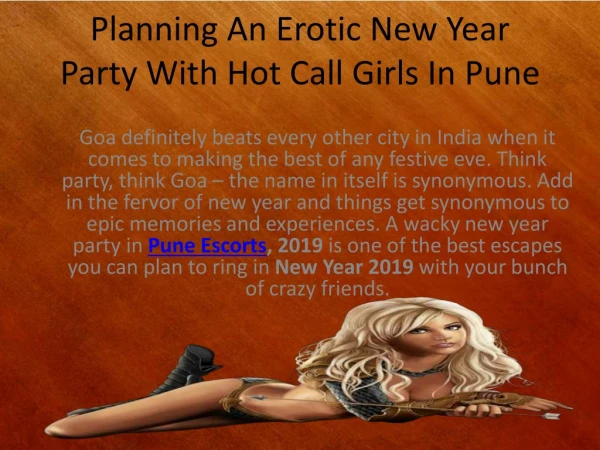 Planing New Year Party With Pune Model