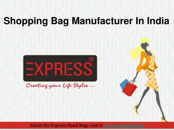 Shopping Bag Manufacturer In India