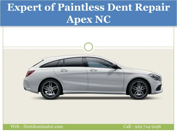 Expert of Paintless Dent Repair Apex NC