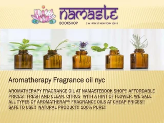 aromatherapy fragrance oil nyc