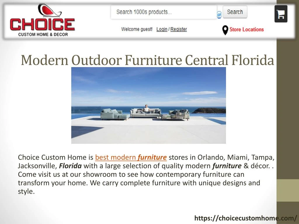modern outdoor furniture central florida