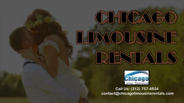 No Stress Wedding Success in Chicago via Limousine Rentals