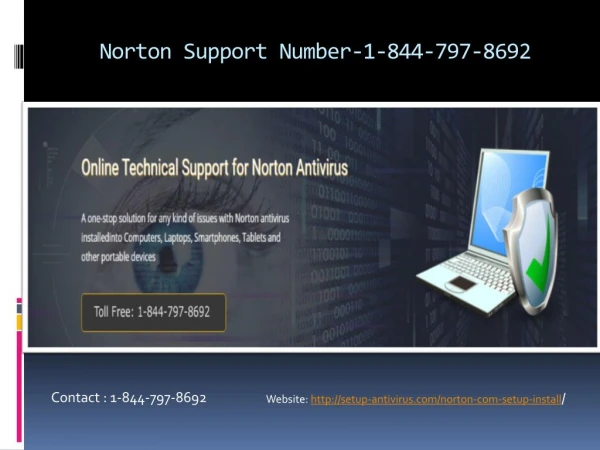 Norton antivirus tech support phone number | 1-844-797-8692