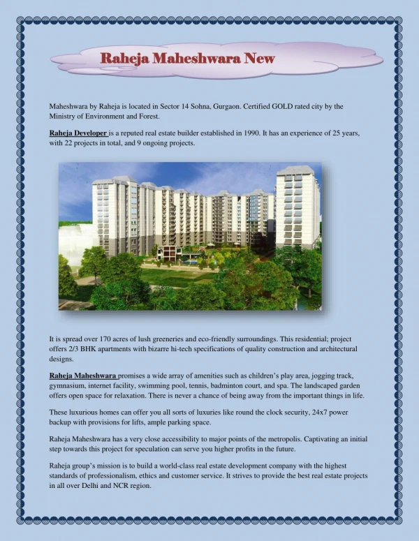 If you want to buy a residential property in Gurgaon