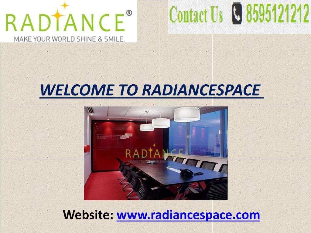 welcome to radiancespace