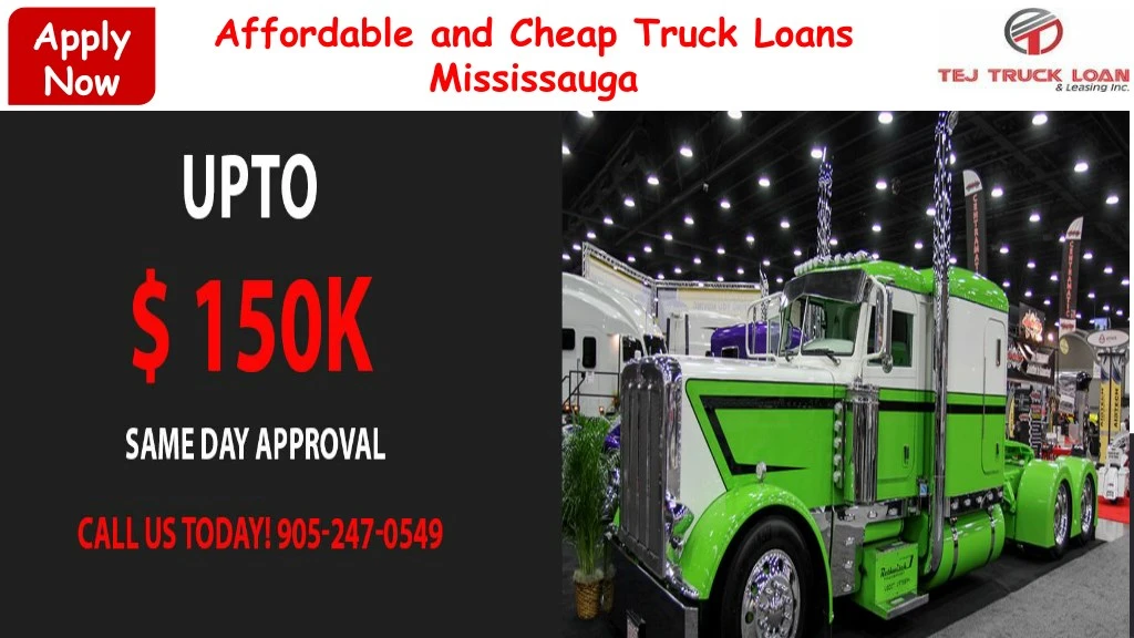 affordable and cheap truck loans mississauga