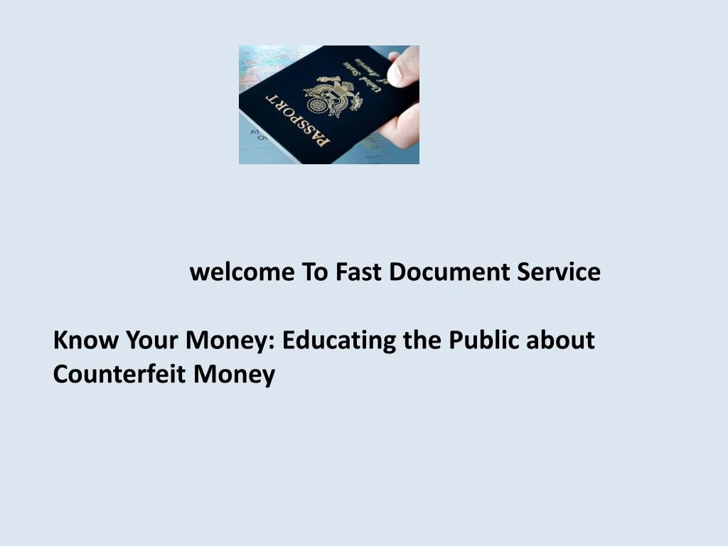 welcome to fast document service