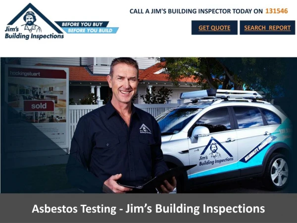 Asbestos Testing - Jim’s Building Inspections