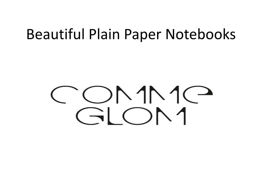 beautiful plain paper notebooks