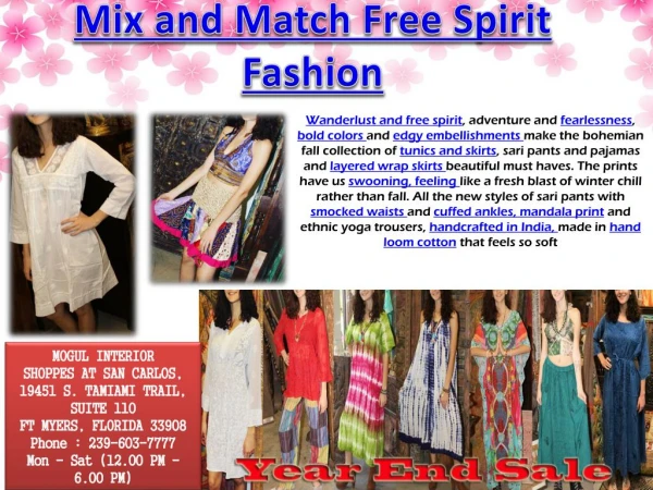 Mix and Match Free Spirit Fashion