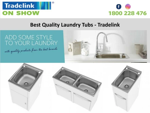 Best Quality Laundry Tubs – Tradelink