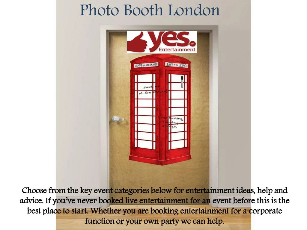 photo booth london