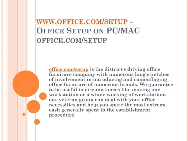 www office com setup office setup on pc mac office com setup