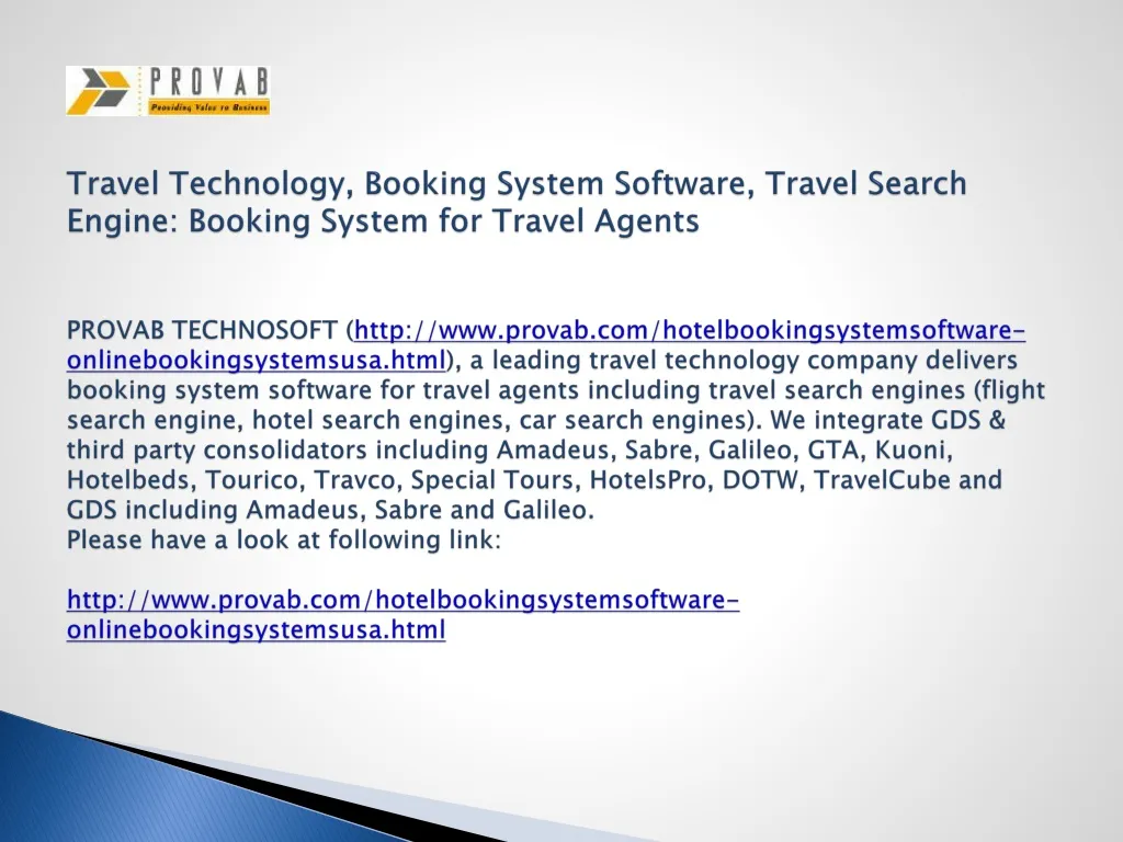 travel technology booking system software travel